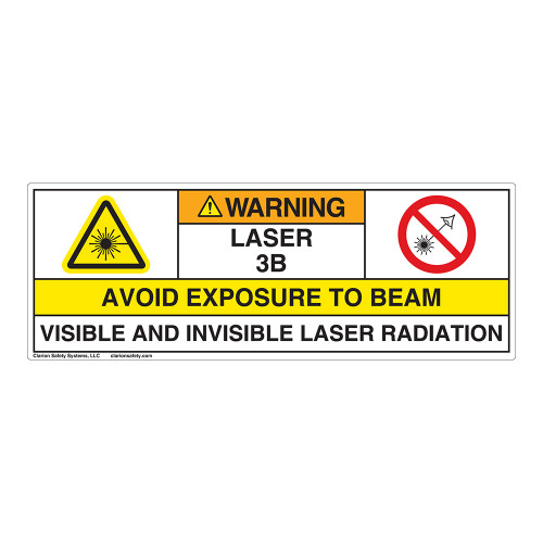 Warning/Visible & Invis Laser Radiation Class 3BLabel (IEC3009-)