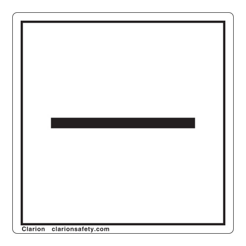 Minus/Negative Polarity Label (IEC5006a-)