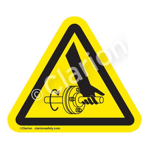 Entanglement Of Hand/Rotating Shaft Label (IS1146-)