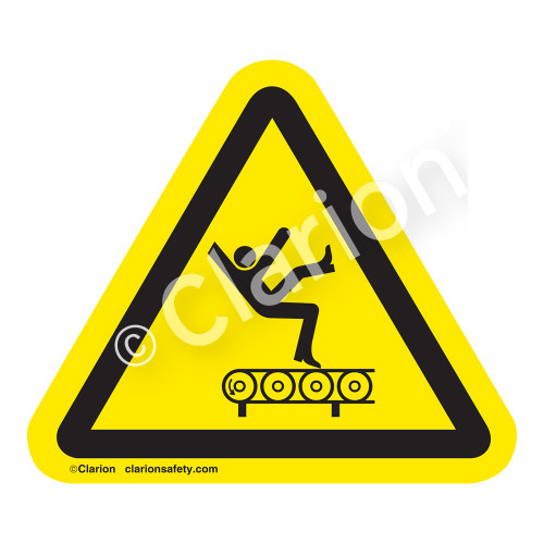 Fall Hazard From Conveyor Label (IS5016-) Fall Hazard From Conveyor Label (IS5016-)