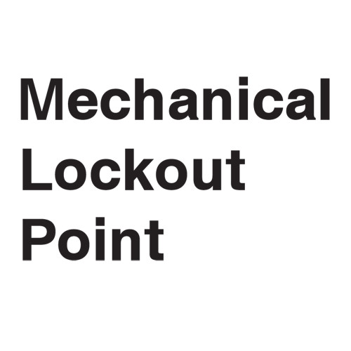 Mechanical Lockout Point Label (LP005-)