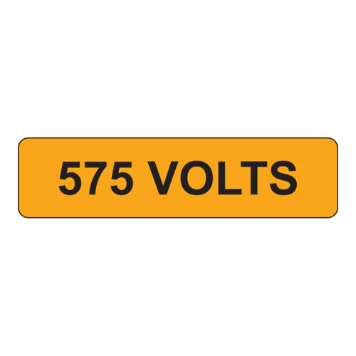 575 Volts Label (V575-)