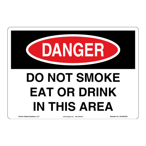Danger/Do Not Smoke Sign (OS1081DH-)