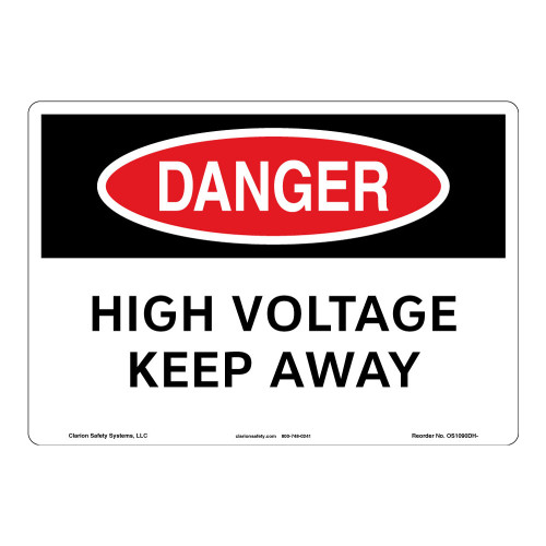 Danger/High Voltage Sign (OS1010DH-) Sign