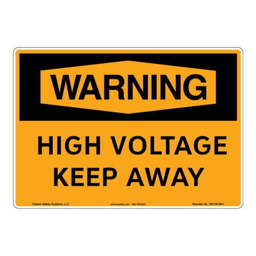 Warning/High Voltage Sign (OS1161WH-)