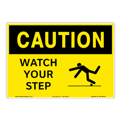 Caution/Watch Your Step Sign (OS1185CH-)