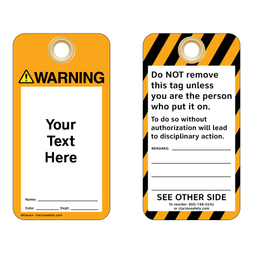 Custom Warning Tag