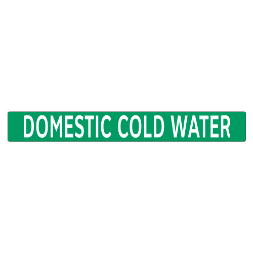 DOMESTIC COLD WATER Pipe Marker (PS-PB7G)