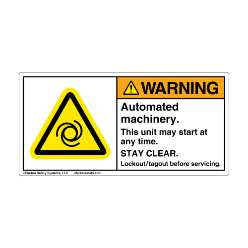 Warning/Automated Machinery (H6045-GCWHPJ)