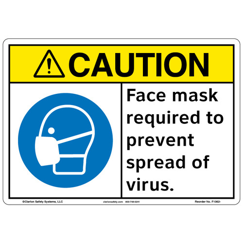 Caution/Face mask (F1362-)  