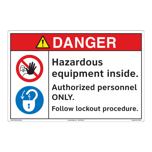 Danger/Hazardous Equipment Floor Marker (FM146-)