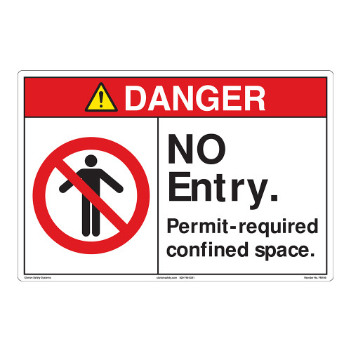 Danger/No Entry Floor Marker (FM166-) 