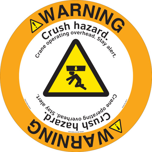 Warning/Crush Hazard Floor Markers (FM117-) 