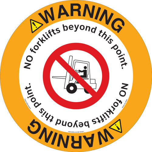 Warning/No Forklifts Floor Marker (FM169-)