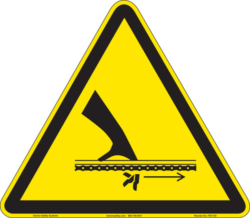 Pinch Point/Moving Feed Chain (FIS1152-)