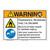 Warning/Flammable Chemicals Sign (F1258-)