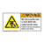 Warning/Moving Parts Label (H1054-388WH)