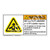 Warning/Inhalation Hazard Label (H4006-D54WH)