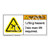 Warning/Lifting Hazard Label (H5101-P88WH)