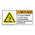 Warning/Tip Over Hazard Label (H5157-VTWH)