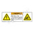 Warning/Electric and Mechanical Hazard Label (H6010/1014-5FWH)