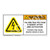 Warning/Hazardous Voltage Present Label (H6010-J71WH)