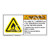 Warning/Flammable Corrosive Label (H6020-NRWH)