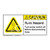 Caution/Burn Hazard Label (H6068-GYCH)