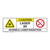 Caution/Invisible Laser Radiation Class 3R Label (IEC3011-H)