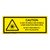 Caution Visible And Invisible Class 1M Label (IEC-6003-F20-H)