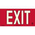 Series 400 UL 924 PVC Exit Sign - Red Background (UL421)