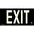 Series 400 UL 924 PVC Exit Sign - Black Background (UL451)