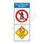 No Lifeguard on Duty/No Diving in Shallow WaterSign (WSS2203-05b-e))