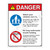 Danger/Watch Your Children Sign (WSS3209-19b-e) )