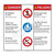 Danger/No Lifeguard on Duty Sign (WSS3301-24b-esm) )