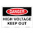 Danger/High Voltage Sign (OS1010DH-)