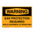 Warning/Ear Protection Sign (OS1023WH-)