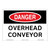 Danger/Overhead Conveyor Sign (OS1124DH-)