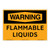 Warning/Flammable Liquids Sign (OS1138WH-)