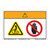 Warning/Entanglement Hazard Label (WF2-099-WH)