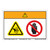 Warning/Entanglement Hazard Label (WF2-103-WH)