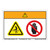 Warning/Entanglement Hazard Label (WF2-107-WH)