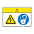 Caution/Hazardous Voltage Label (WF2-116-CH)