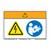 Warning/Hazardous Voltage Label (WF2-129-WH)