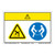 Caution/Lift Hazard Label (WF2-144-CH)