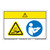 Caution/Chemical Hazard Label (WF2-153-CH)