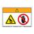 Warning/Pinch Point Label (WF2-169-WH)