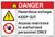 Danger/Hazardous Voltage Floor Marker (FM142-)