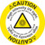 Caution/High Intensity Ultraviolet Floor Marker (FM155-)