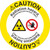 Caution/Restricted area. NO admittance for unauthorized personnel. Radiation hazard.(FM185-) 
